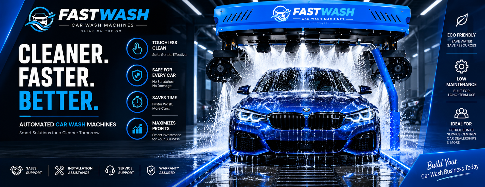 Fastwash — cleaner, faster, better automated car wash machines